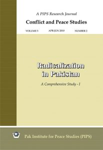 Book Cover: Conflict and Peace Studies, Vol-3, No-2, Apr-Jun 2010