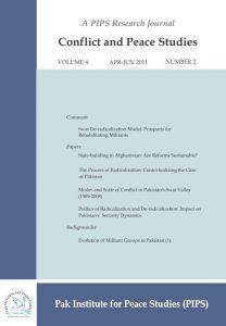 Book Cover: Conflict and Peace Studies, Vol-4, No-2, Apr-Jun 2011