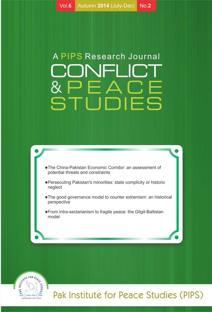 Book Cover: Conflict and Peace Studies, Vol-6, No-2, July-Dec 2014