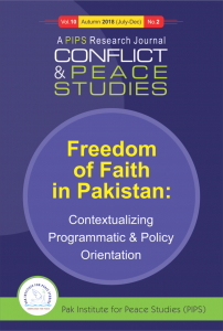 Book Cover: Conflict and Peace Studies, Vol-10, No-2, 2018