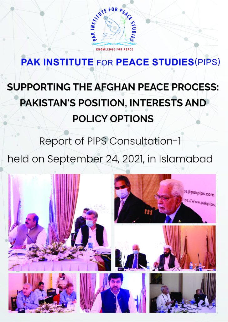 Book Cover: Supporting the Afghan peace process: Pakistan’s position, interests and policy options