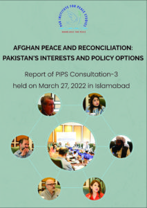 Book Cover: AFGHAN PEACE AND RECONCILIATION:  PAKISTAN'S INTERESTS AND POLICY OPTIONS 3