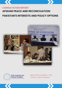 Book Cover: AFGHAN PEACE AND RECONCILIATION: PAKISTAN’S INTERESTS AND POLICY OPTIONS
